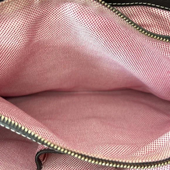 Dooney & Bourke Authenticated Tan/Brown Signature Monogram Shoulder Bag Purse - Picture 10 of 10